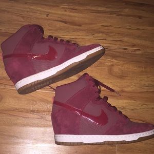 Red Nike Wedges